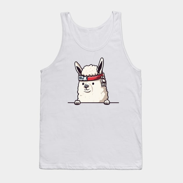 Sneaky japanese Alpaca so cute Tank Top by Deartexclusive